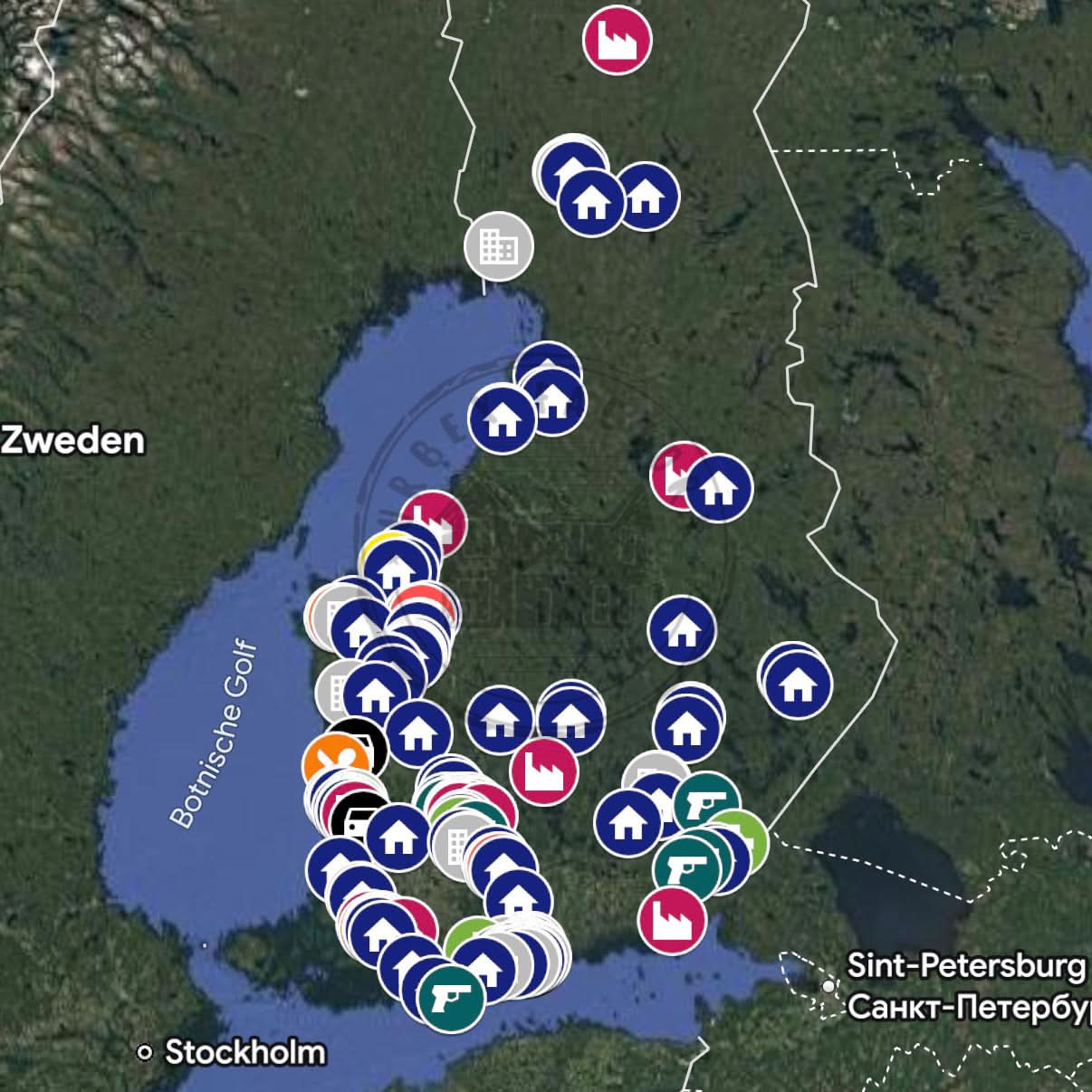 Finland Urbex Map - 250+ Locations