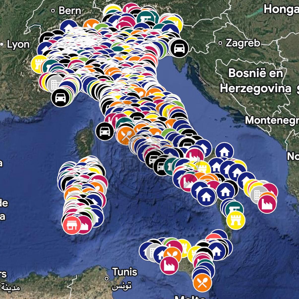 Italy Urbex Map - 1,500+ Locations