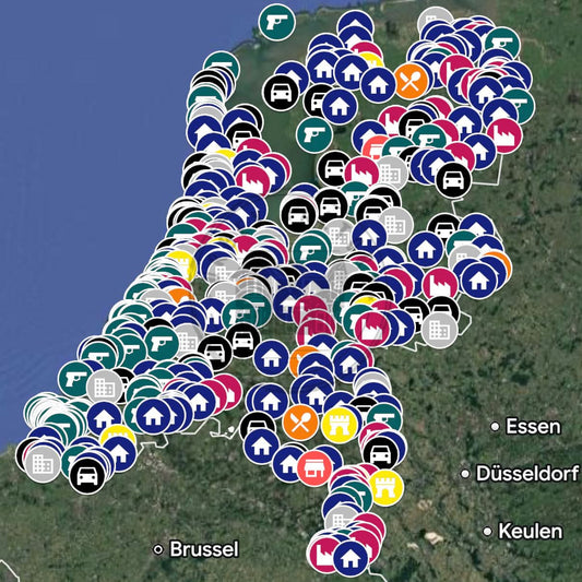 Netherlands Urbex Map - 750+ Locations